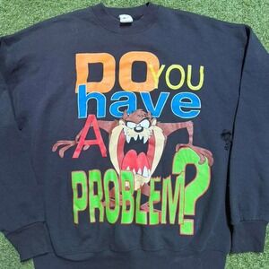 Looney‎ Tunes black crewneck sweatshirt Size XL #cartoon